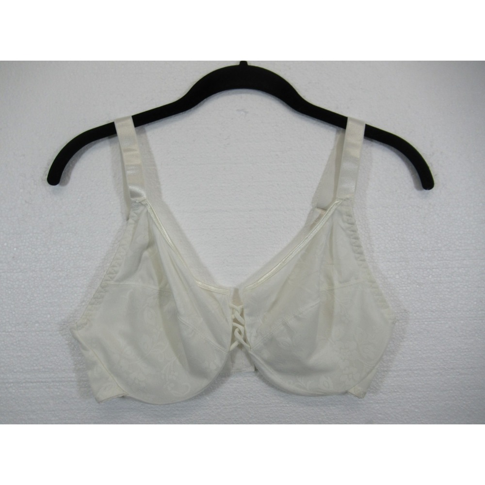 Carnival Unlined Bra 38C Ivory Underwire Floral R140X